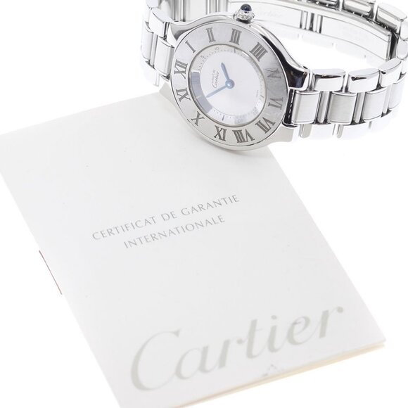 CARTIER Must21LM W10110T2 Silver Dial Quartz Boy's Watch_894737 - Picture 2 of 7